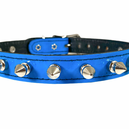 CK134 PATENT NEON SPIKE CHOKER 3/4" WIDE