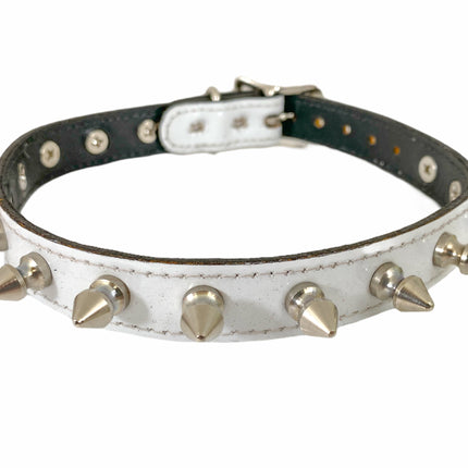 CK134 PATENT NEON SPIKE CHOKER 3/4" WIDE