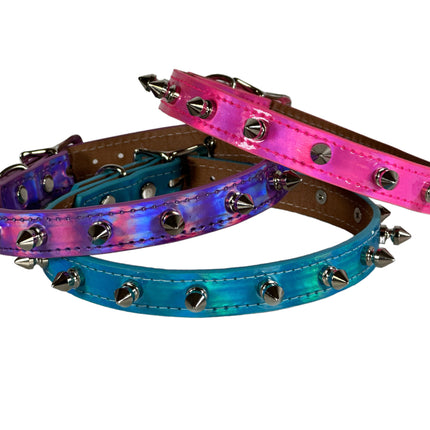 CK134RN  RAINBOW SPIKE COLLAR