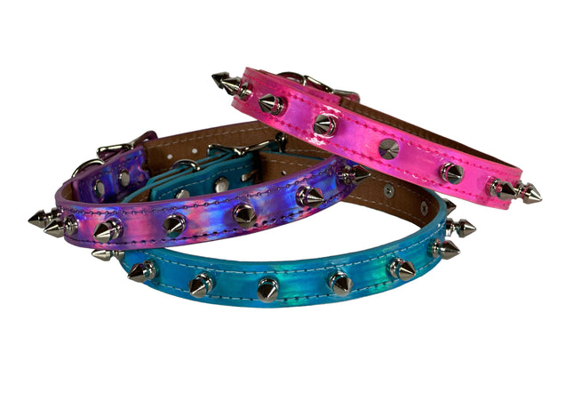 CK134RN  RAINBOW SPIKE COLLAR
