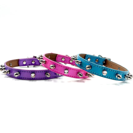 CK134RN  RAINBOW SPIKE COLLAR