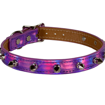 CK134RN  RAINBOW SPIKE COLLAR
