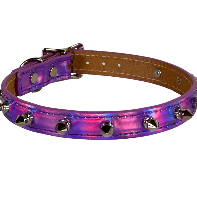 CK134RN  RAINBOW SPIKE COLLAR