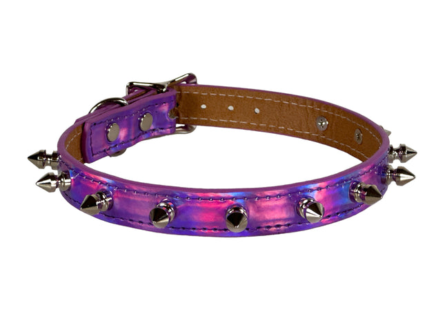 CK134RN  RAINBOW SPIKE COLLAR