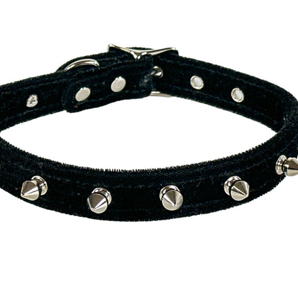 CK134 VELVET SPIKE CHOKER