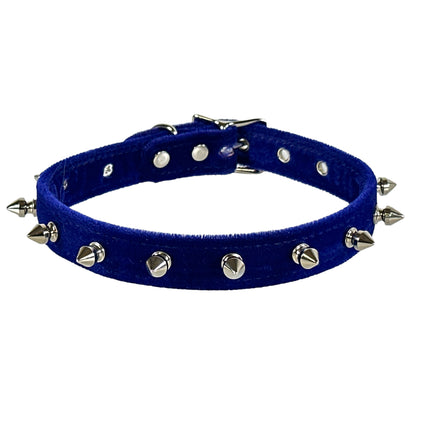 CK134 VELVET SPIKE CHOKER