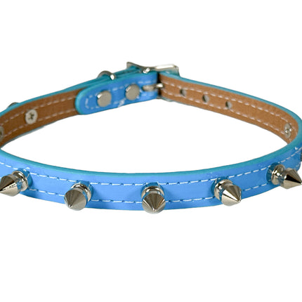 CK135  PATENT NEON SPIKE 1/2" SKINNY CHOKER