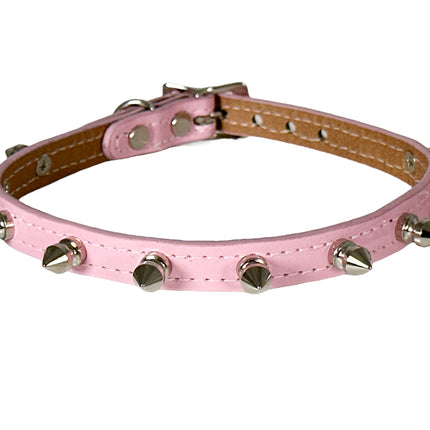 CK134 PATENT NEON SPIKE CHOKER 3/4" WIDE