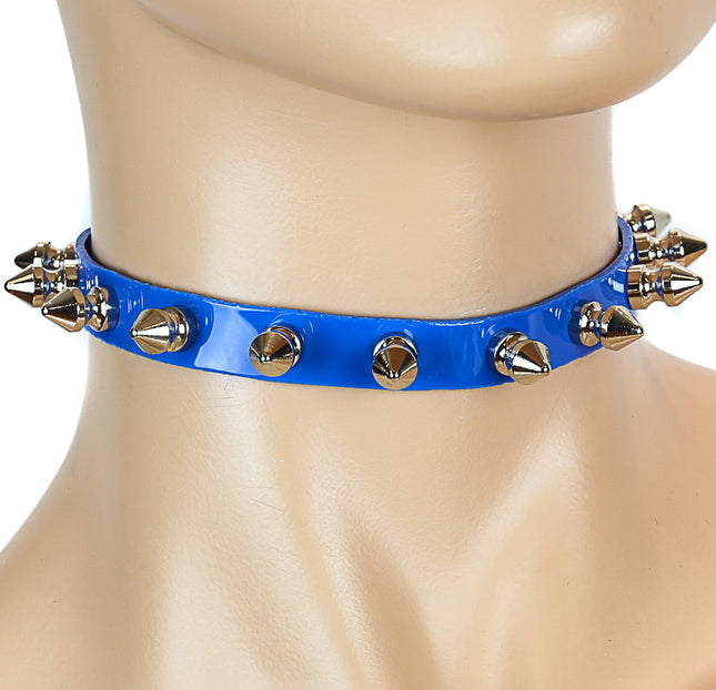 CK135VN  VINYL SPIKE CHOKER