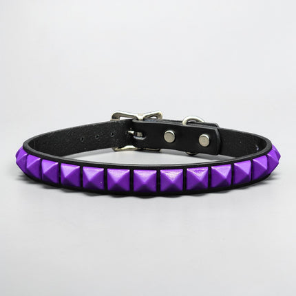 CK140 POWDER COATED PYRAMID CHOKER PINK RED GREEN PURPLE