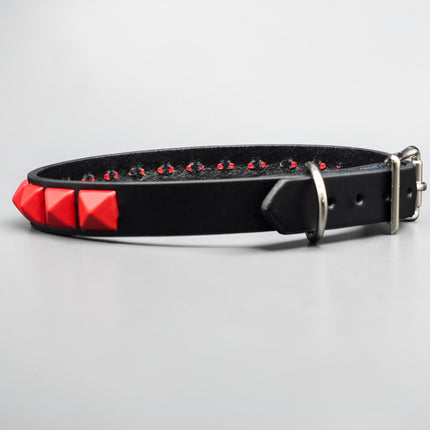 CK140 POWDER COATED PYRAMID CHOKER PINK RED GREEN PURPLE