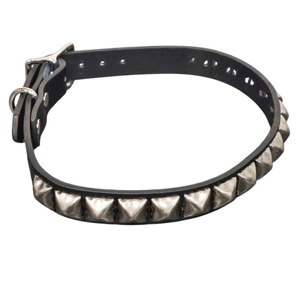 CK140ANT  SILVER  1  ROW ANTIQUE STUDDED CHOKER