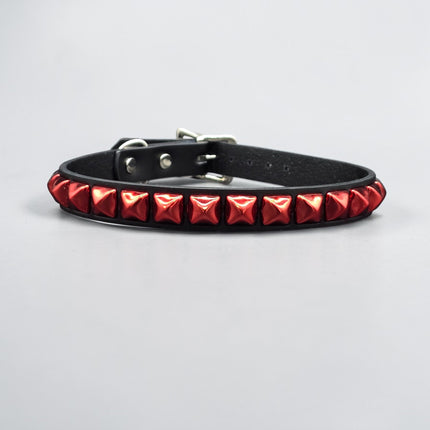 CK140METALLIC   COLOR  1  ROW ANTIQUE STUDDED CHOKER