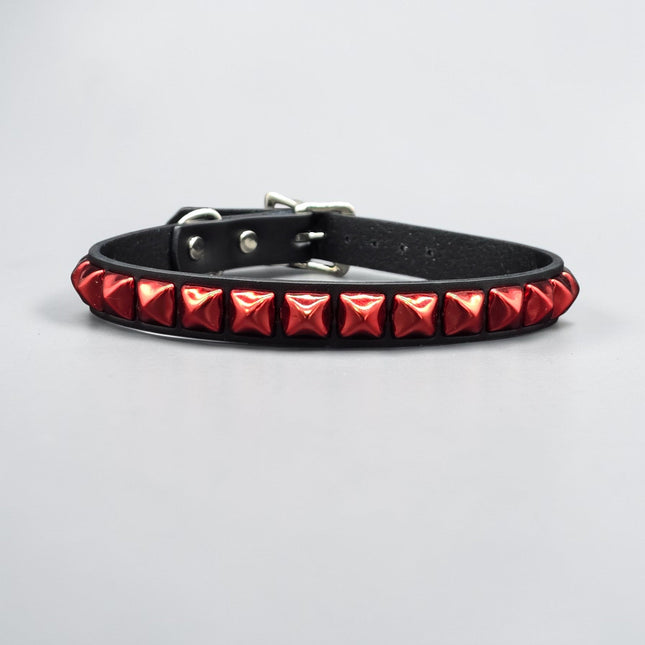 CK140METALLIC   COLOR  1  ROW ANTIQUE STUDDED CHOKER