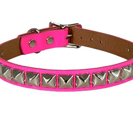 CK140 PATENT NEON STUDDED CHOKER