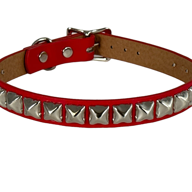 CK140 PATENT NEON STUDDED CHOKER