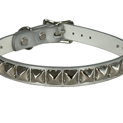 CK140 PATENT NEON STUDDED CHOKER