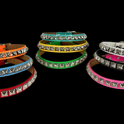 CK140 PATENT NEON STUDDED CHOKER