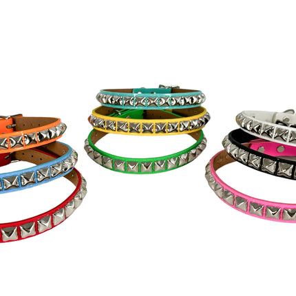 CK140 PATENT NEON STUDDED CHOKER