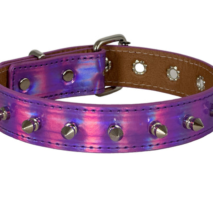 CK148RN  RAINBOW SPIKE COLLAR