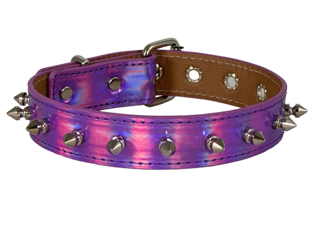 CK148RN  RAINBOW SPIKE COLLAR