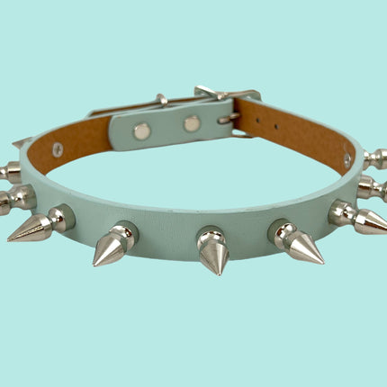 FCK328 VEGAN COLOR 1" SPIKE CHOKER