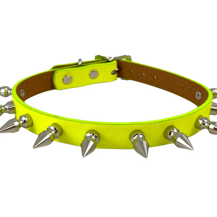 FCK328 VEGAN COLOR 1" SPIKE CHOKER