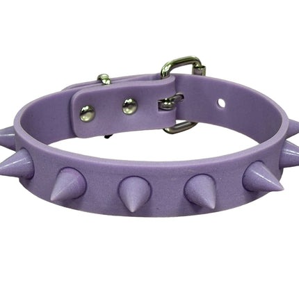 CK162 RUB SPIKE SILICONE GLOW IN DARK CHOKER