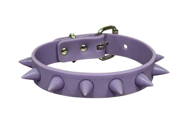 CK162 RUB SPIKE SILICONE GLOW IN DARK CHOKER