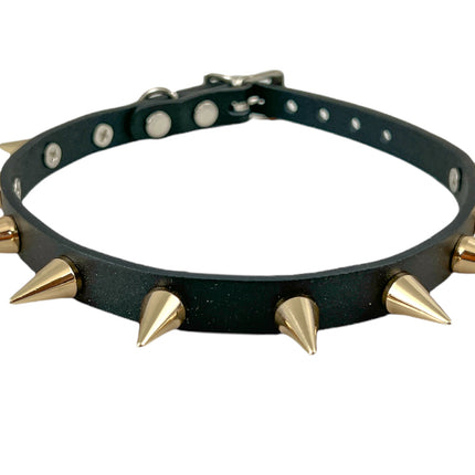 CK163 1/2" SKINNY CHOKER WITH CONE SPIKE