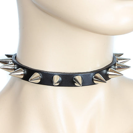 CK163 1/2" SKINNY CHOKER WITH CONE SPIKE