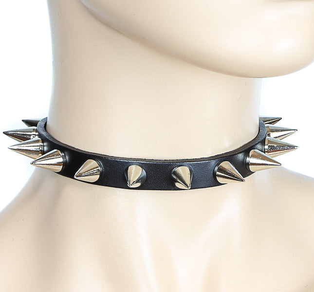 CK163 1/2" SKINNY CHOKER WITH CONE SPIKE