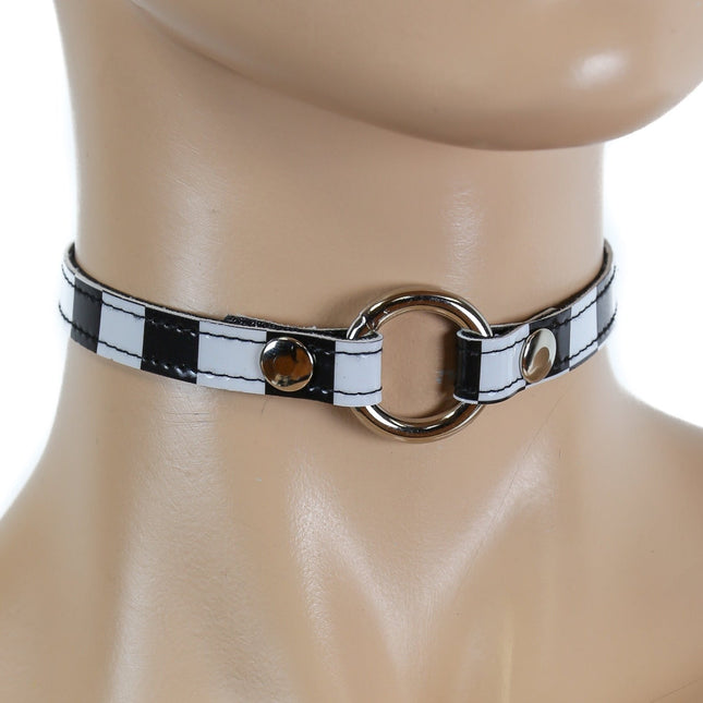 CK168CHK  CHECKERED CHOKER