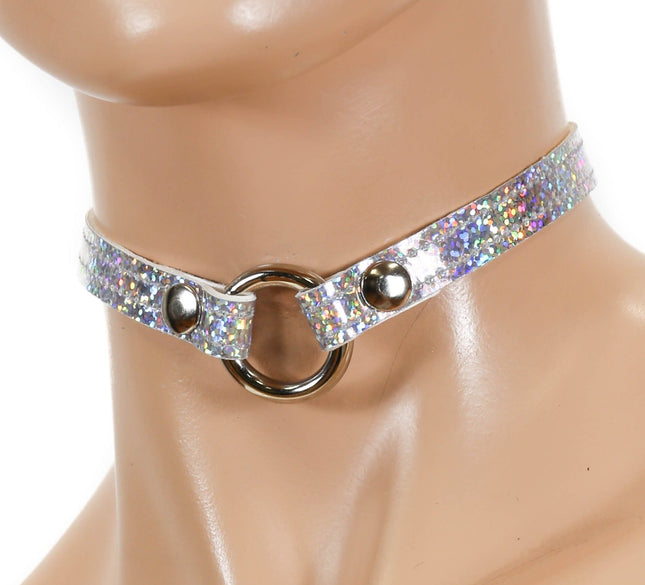CK168RAINBOW 1/2" VAMPIRE RING LINK CHOKER