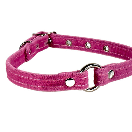 CK168  1/2" VELVET RING CHOKER