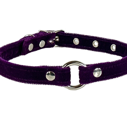 CK168  1/2" VELVET RING CHOKER