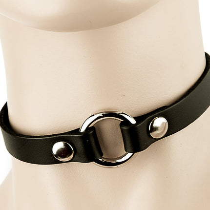 CK168  1/2" MIDDLE RING VAMPIRE CHOKER