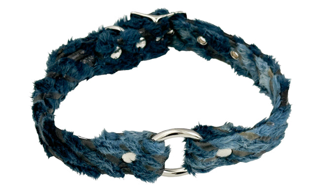 CK169 FZ FUZZT FURRY  ZEBRA PRINT ZEBRA RING  CHOKER