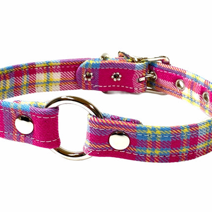 CK169PD PLAID RINGE PUNK CHOKER
