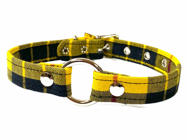 CK169PD PLAID RINGE PUNK CHOKER