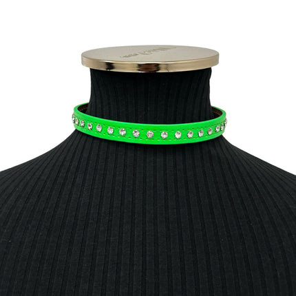 CK246 PATENT NEON SMALL CRYSTAL RHINESTONE