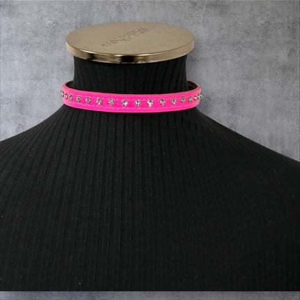 CK246 PATENT NEON SMALL CRYSTAL RHINESTONE