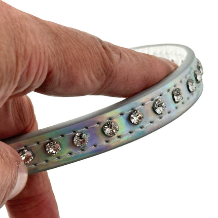CK246RAINBOW  HOLOGRAPHIC SMALL RHINESTONE CHOKER