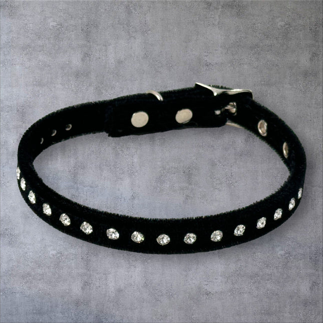 CK246 VELVET WITH SMALL CRYSTAL RHINESTONE