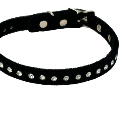 CK246 VELVET WITH SMALL CRYSTAL RHINESTONE