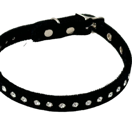 CK246 VELVET WITH SMALL CRYSTAL RHINESTONE