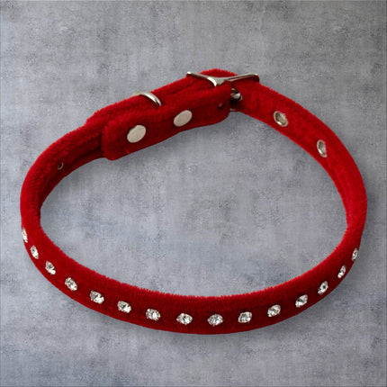 CK246 VELVET WITH SMALL CRYSTAL RHINESTONE