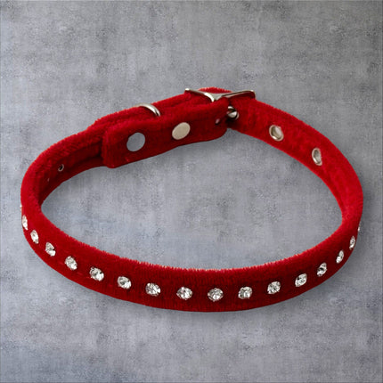 CK246 VELVET WITH SMALL CRYSTAL RHINESTONE