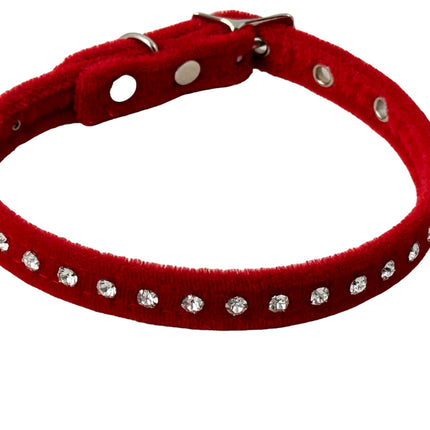 CK246 VELVET WITH SMALL CRYSTAL RHINESTONE