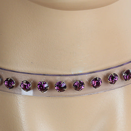 CK247CLR RHINESTONE CLEAR  CHOKER